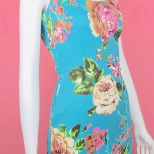 Dolce & Gabbana Dresses - SOLD! DOLCE & GABBANA Blue Floral Midi Dress 30/44 Dolce & Gabbana Dresses - SOLD! DOLCE & GABBANA Blue Floral Midi Dress 30/44